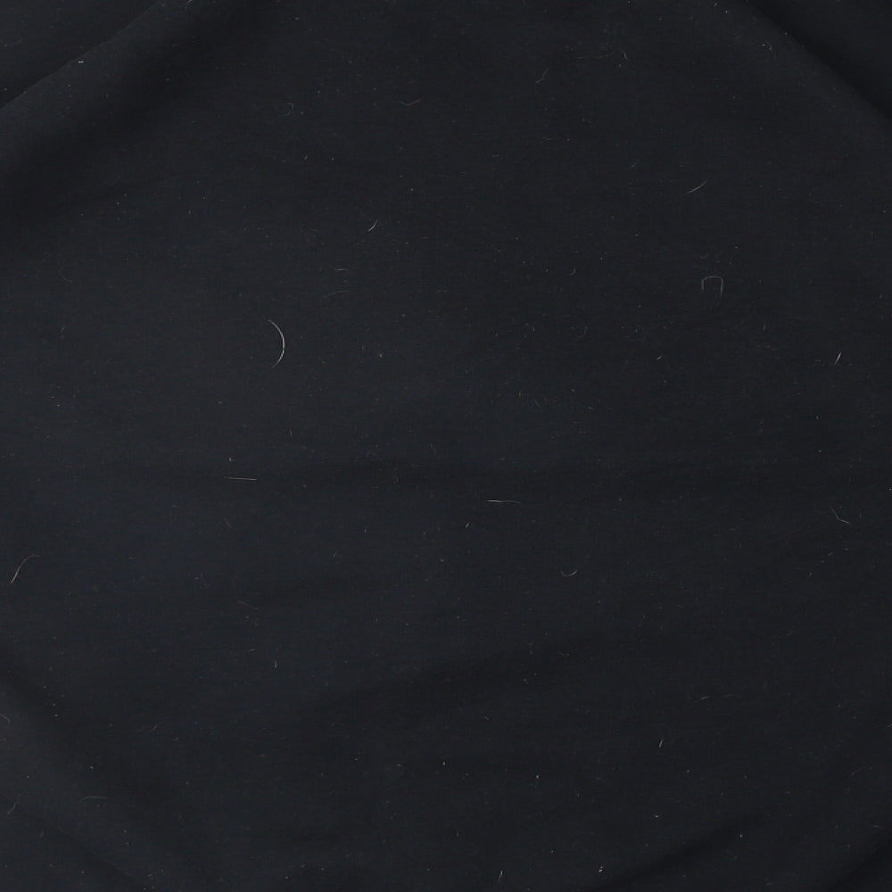 Topshop Womens Black   Pullover Sweatshirt Size L