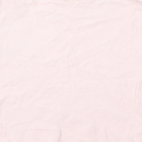 Bershka Womens Pink   Cropped T-Shirt Size L