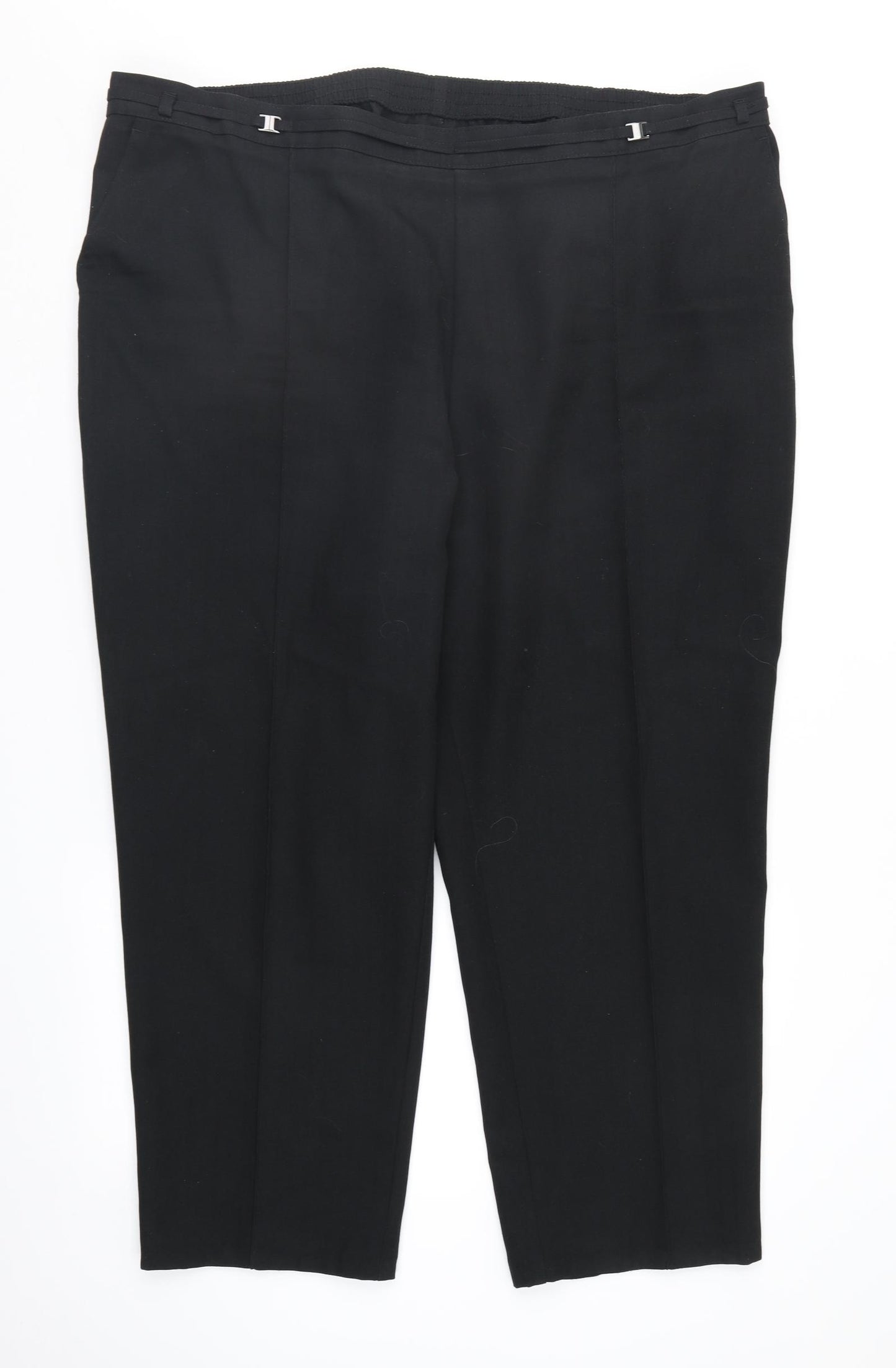 Marks and Spencer Womens Black   Trousers  Size 22 L26 in