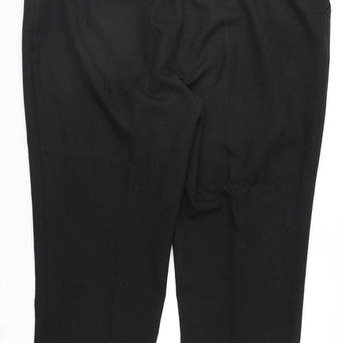Marks and Spencer Womens Black   Trousers  Size 22 L26 in