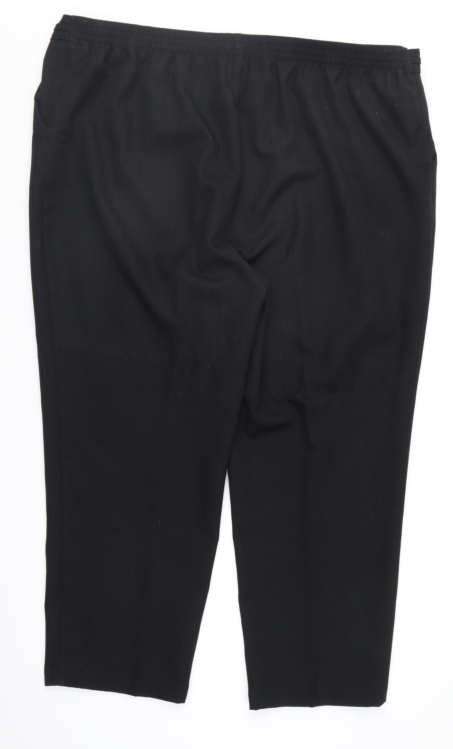 Marks and Spencer Womens Black   Trousers  Size 22 L26 in