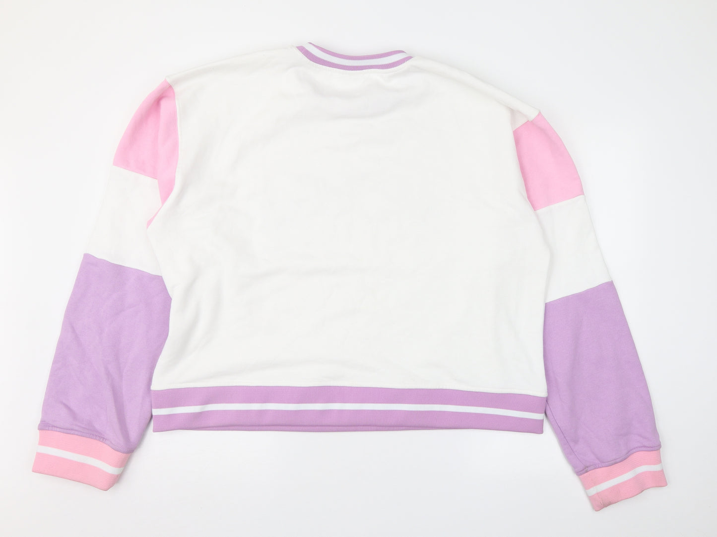 Skinny Dip Womens White Colourblock  Pullover Sweatshirt Size 22