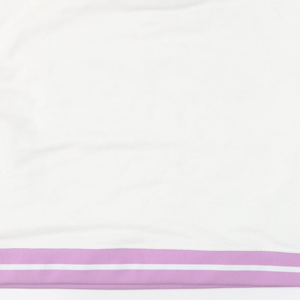 Skinny Dip Womens White Colourblock  Pullover Sweatshirt Size 22