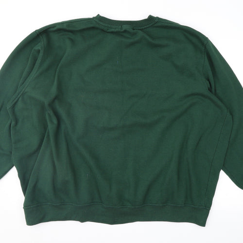 PRETTYLITTLETHING Womens Green   Pullover Sweatshirt Size XL