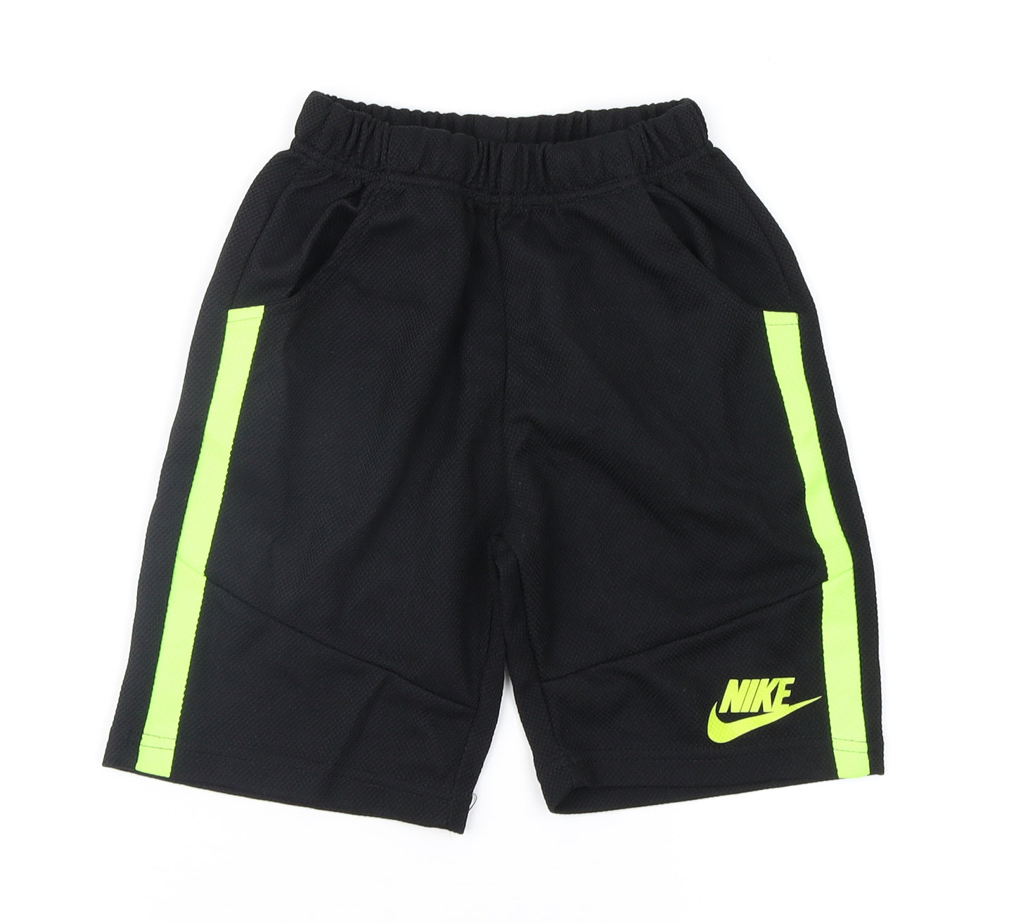 Nike Boys Black Geometric  Sweat Shorts Size 8 Years