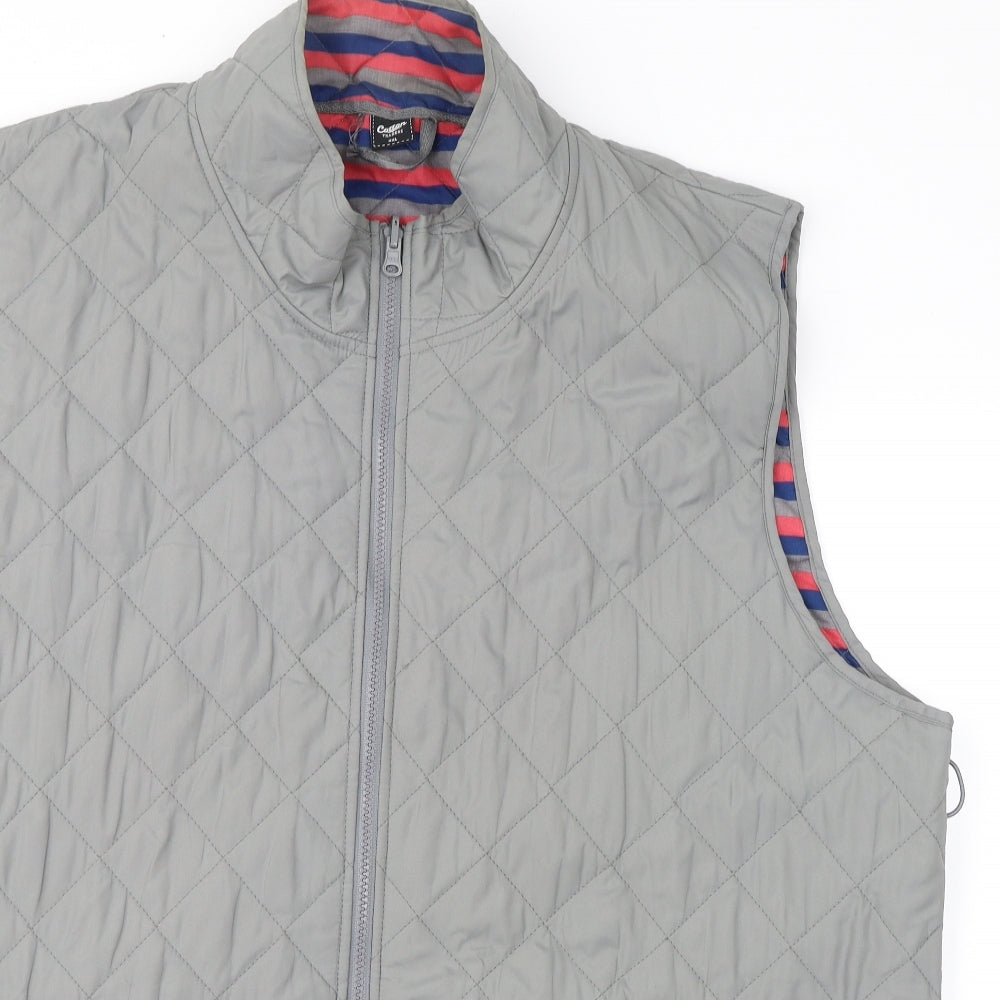 Cotton Traders Womens Grey   Quilted Waistcoat Size 3XL
