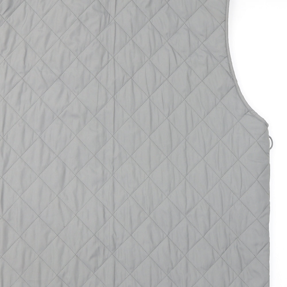 Cotton Traders Womens Grey   Quilted Waistcoat Size 3XL