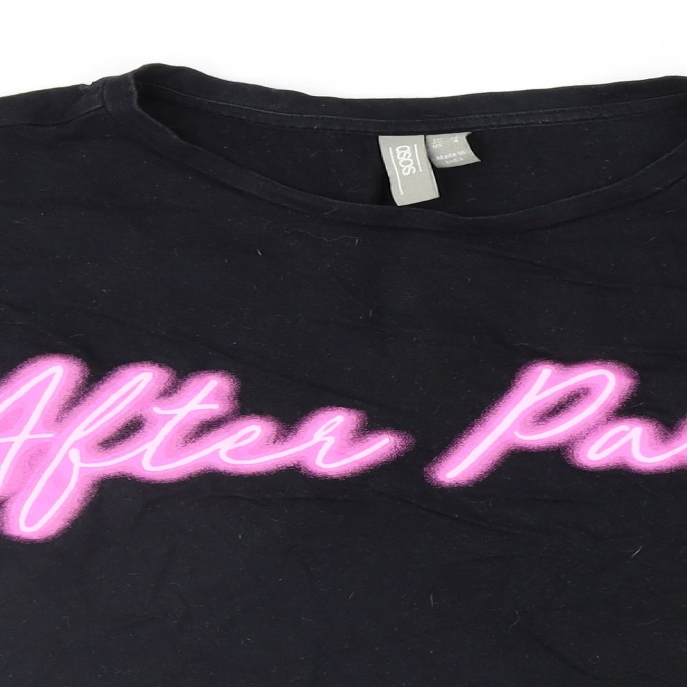 ASOS Womens Black   Basic T-Shirt Size 8