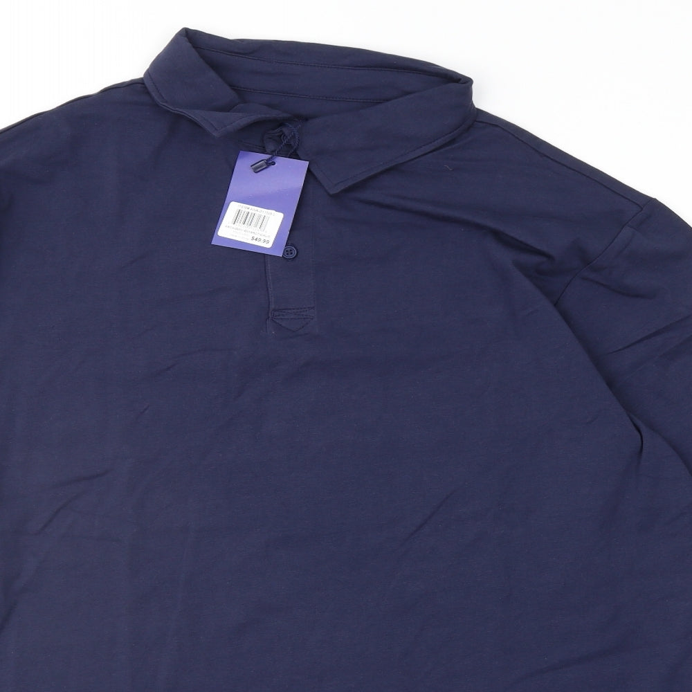 Holland America Line Mens Blue    Polo Size L