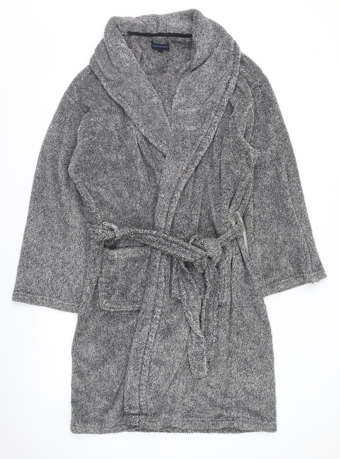 BHS Mens Grey Solid   Robe Size M
