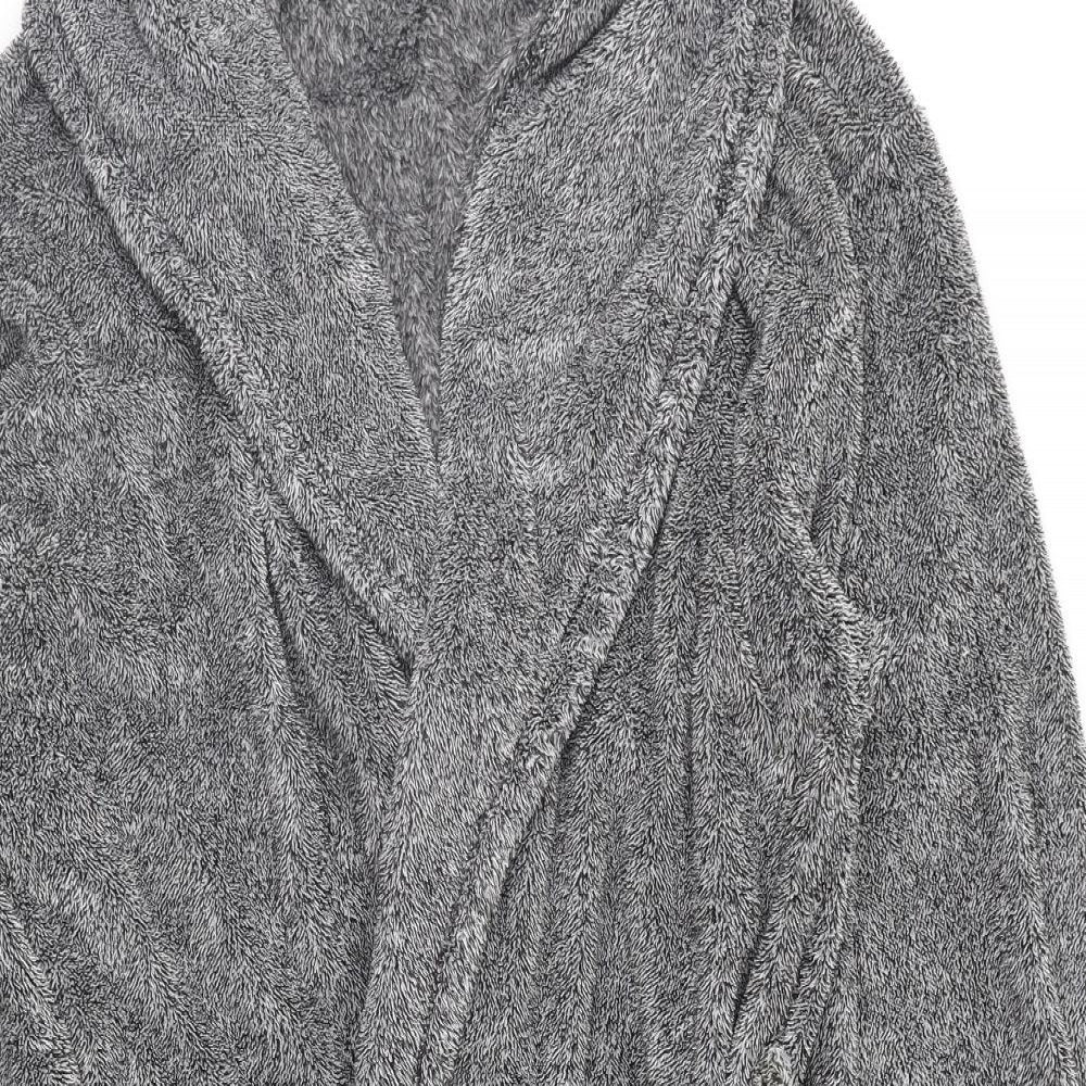 BHS Mens Grey Solid   Robe Size M