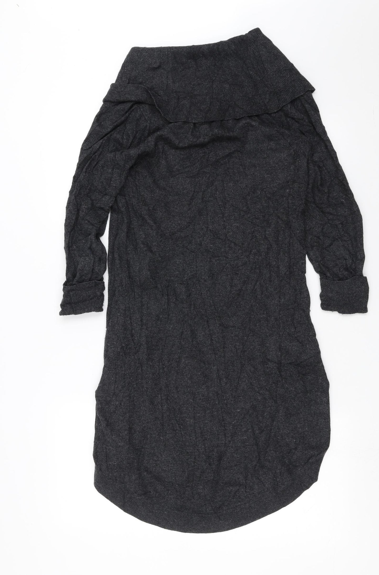 Warehouse Womens Grey  Knit Jumper Dress  Size 12