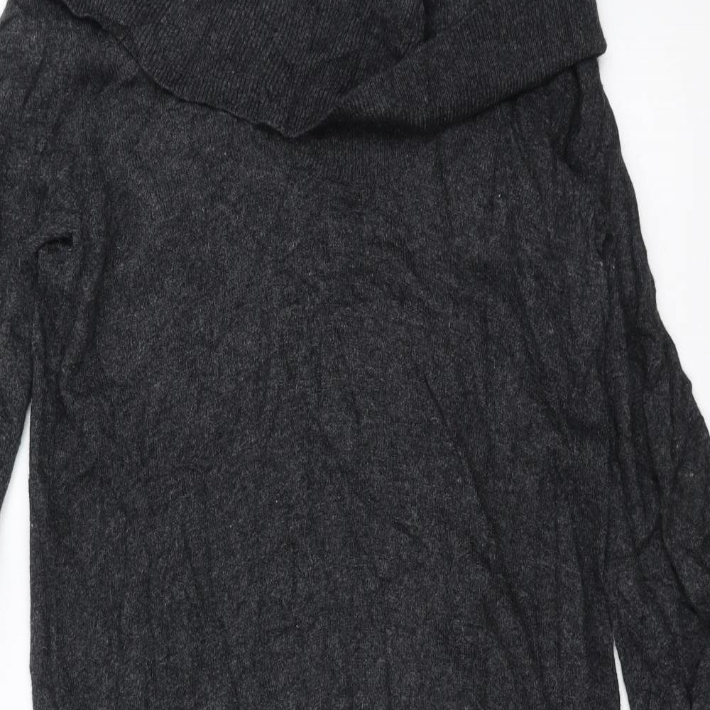 Warehouse Womens Grey  Knit Jumper Dress  Size 12