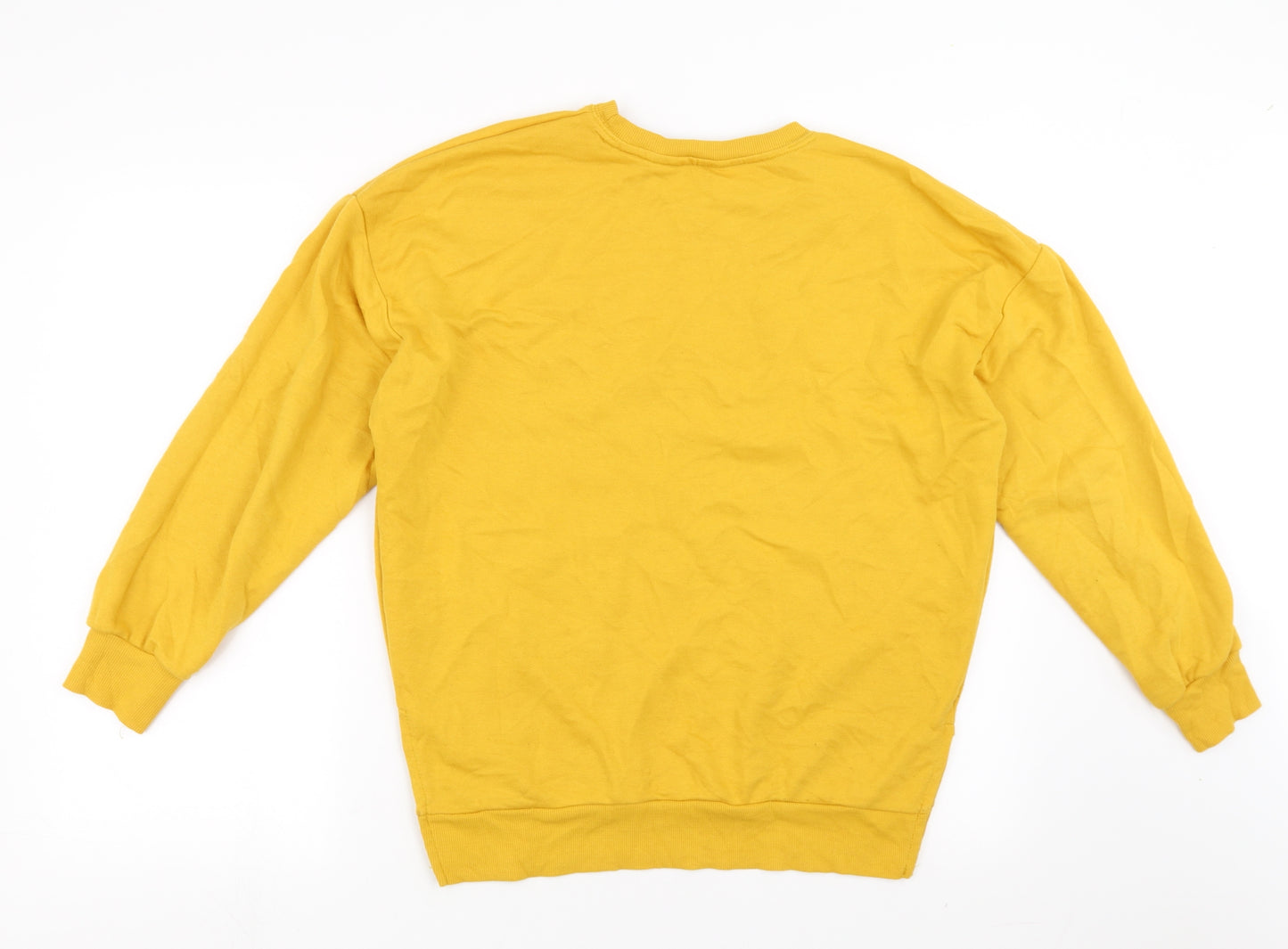 New Look Womens Yellow   Pullover Sweatshirt Size 8  - Sunshine on my Mind