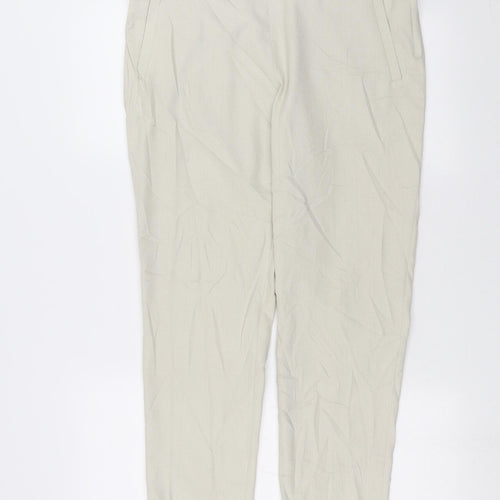 H&M Womens Beige   Trousers  Size 14 L26 in