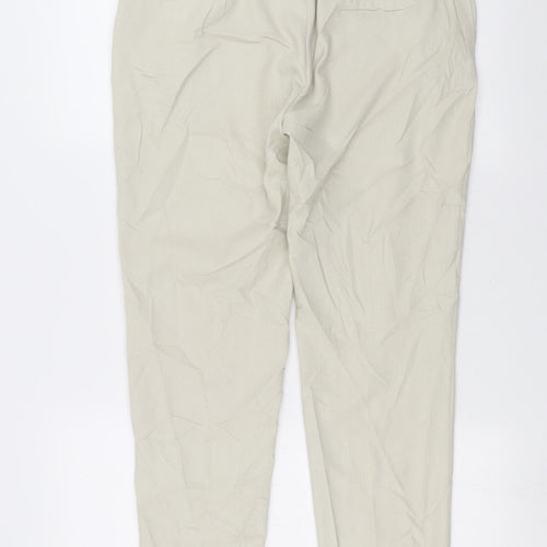 H&M Womens Beige   Trousers  Size 14 L26 in