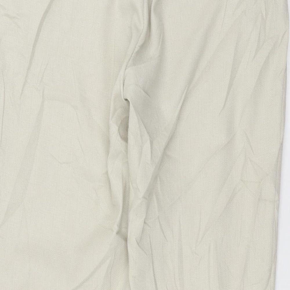 H&M Womens Beige   Trousers  Size 14 L26 in