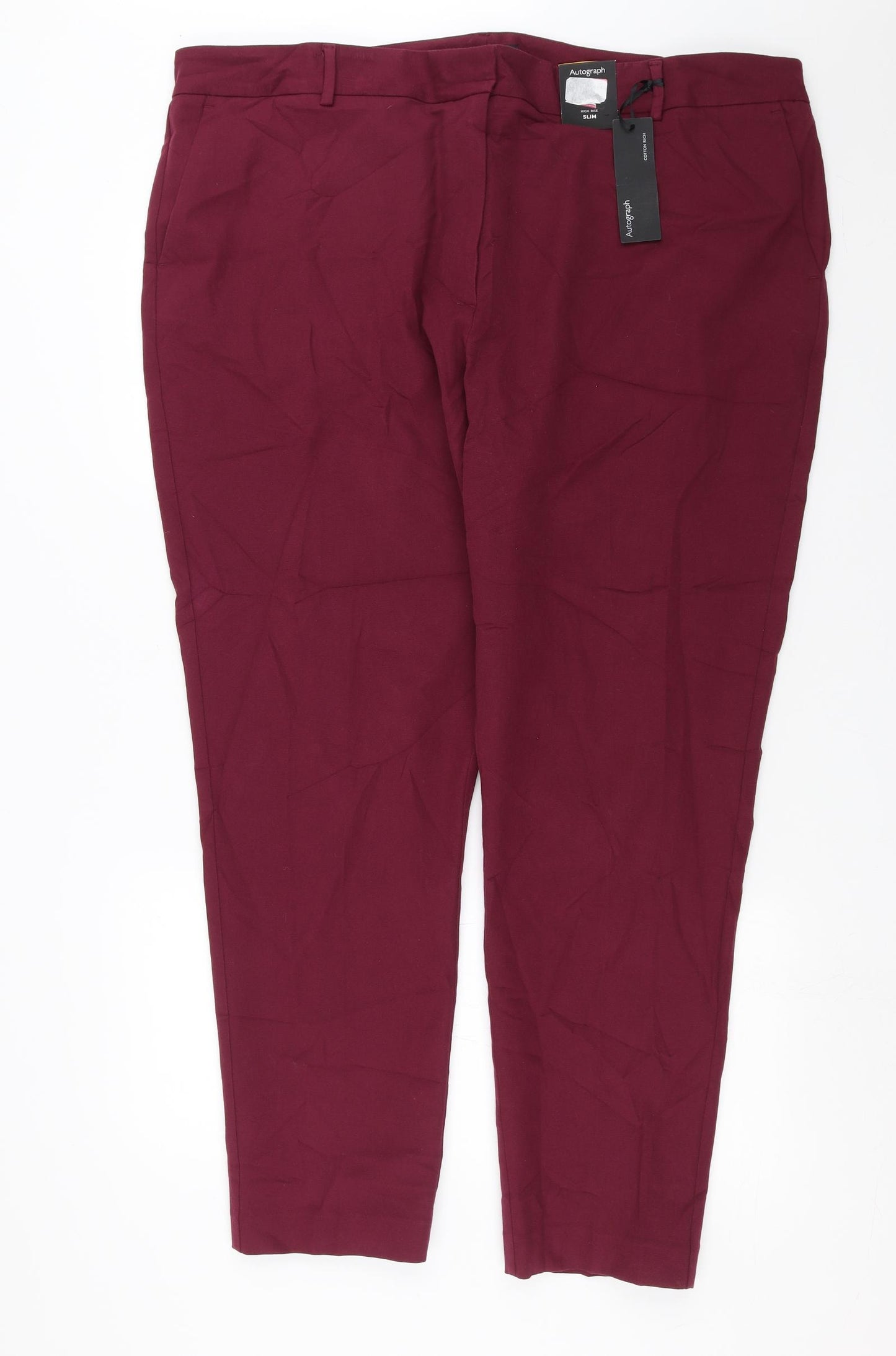Marks and Spencer Mens Purple   Trousers  Size 24 L29 in