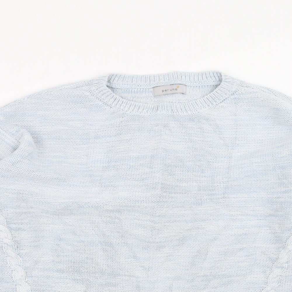 Marks and Spencer Womens Blue  Knit Pullover Jumper Size 10