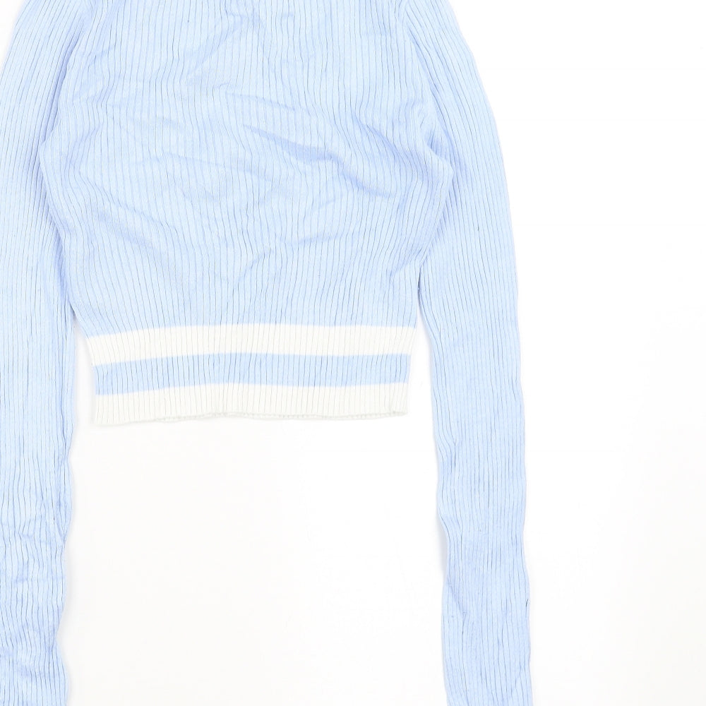 Divided by H&M Womens Blue   Pullover Jumper Size XS  - cropped