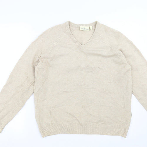 Glenmuir Mens Beige  Knit Pullover Jumper Size L