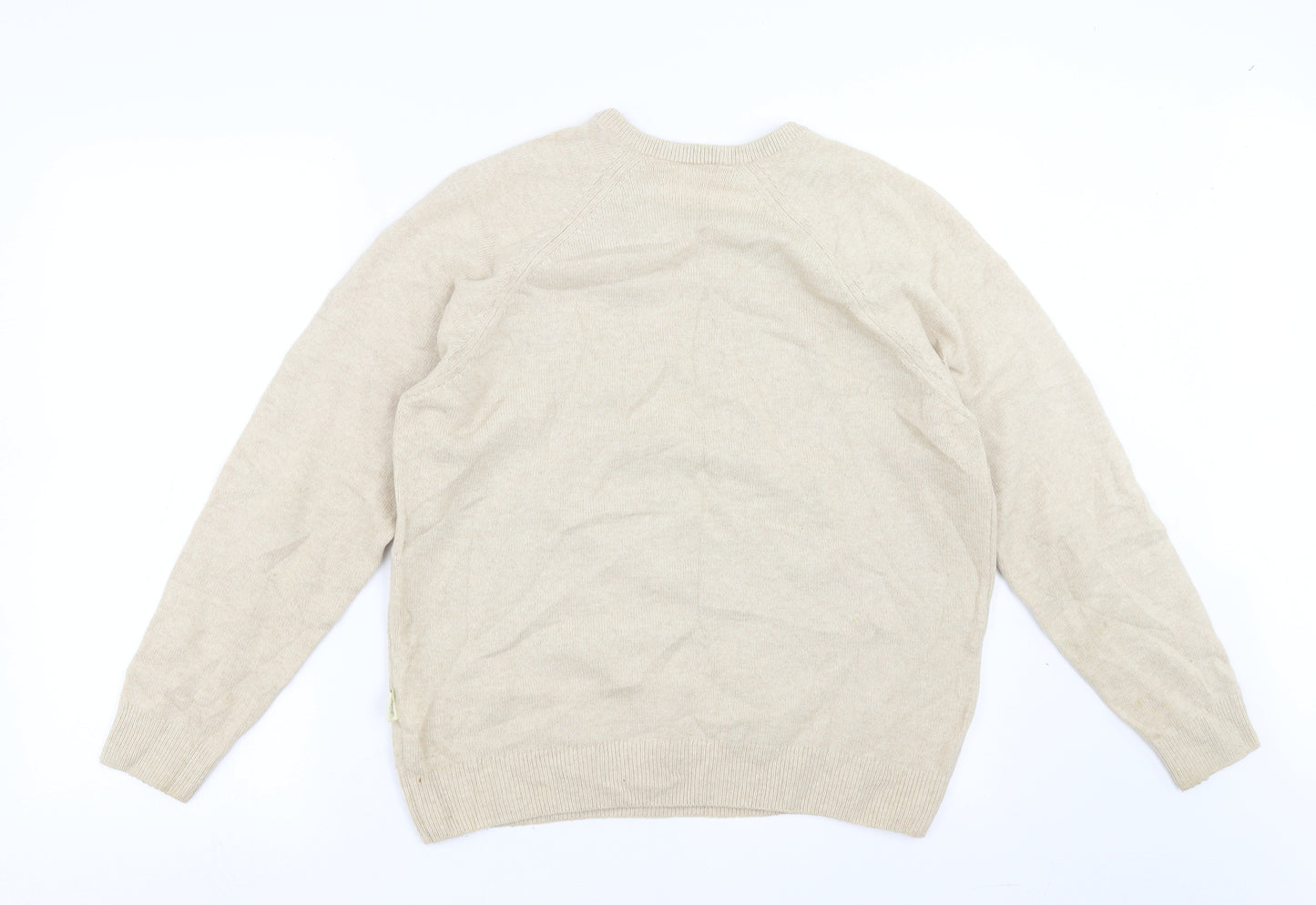 Glenmuir Mens Beige  Knit Pullover Jumper Size L