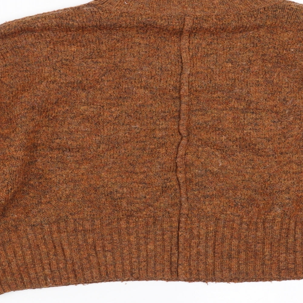 New Look Womens Brown  Knit Pullover Jumper Size M