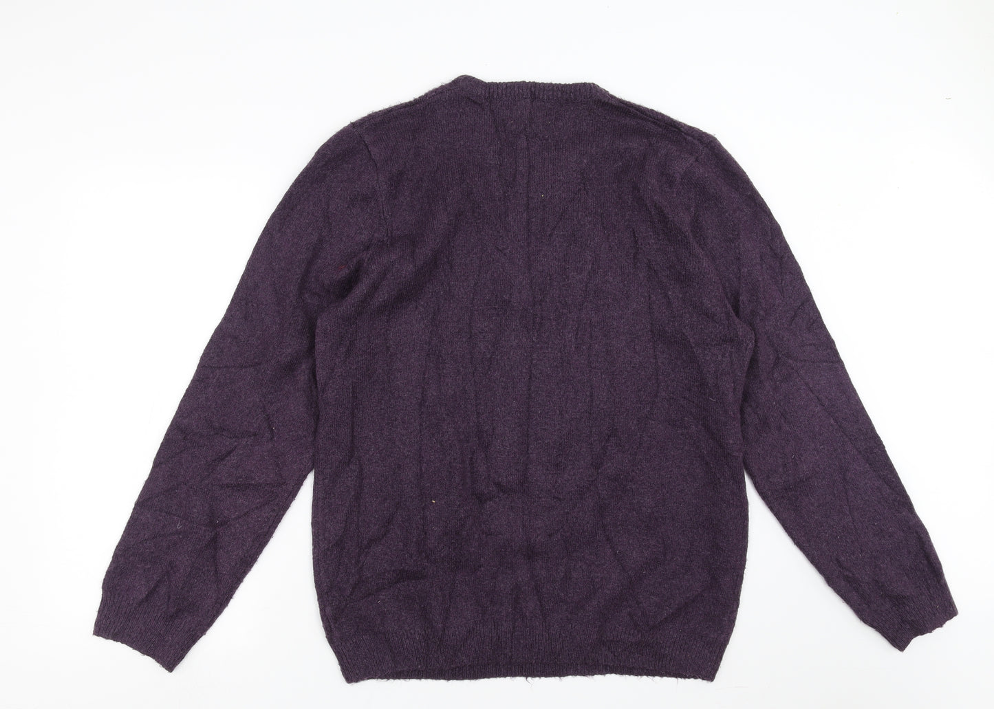 Marks and Spencer Mens Purple  Knit Pullover Jumper Size L