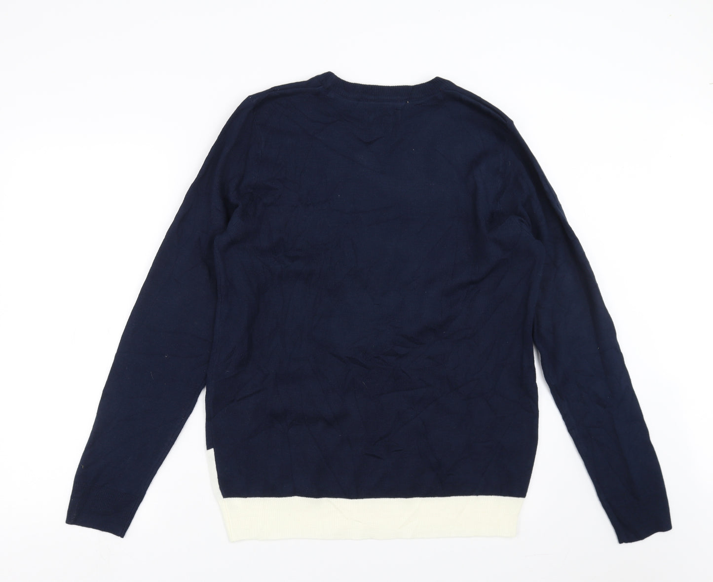 Burton Mens Blue  Knit Pullover Jumper Size M  - Christmas jumper