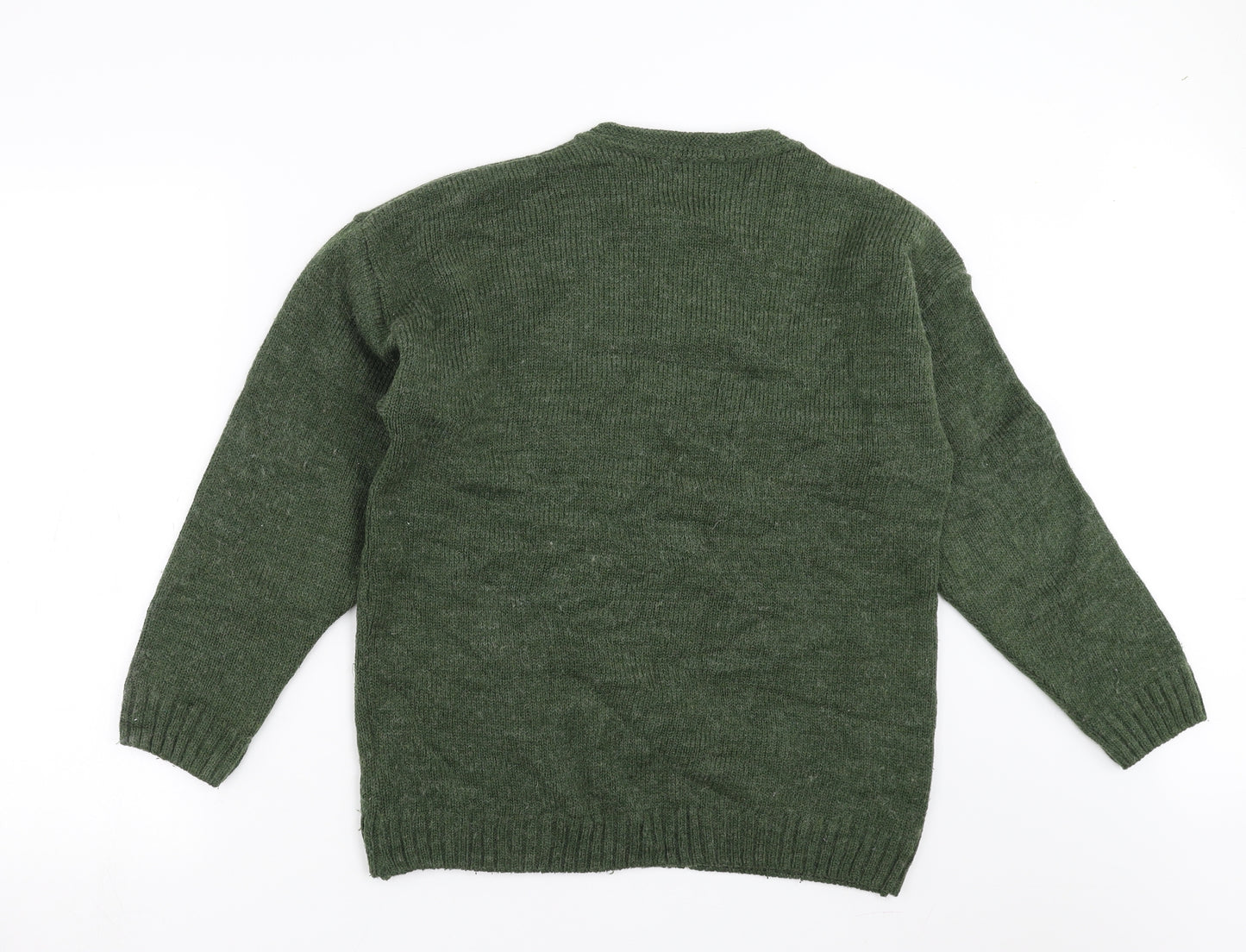 The Edinburgh Collection Mens Green  Knit Pullover Jumper Size M