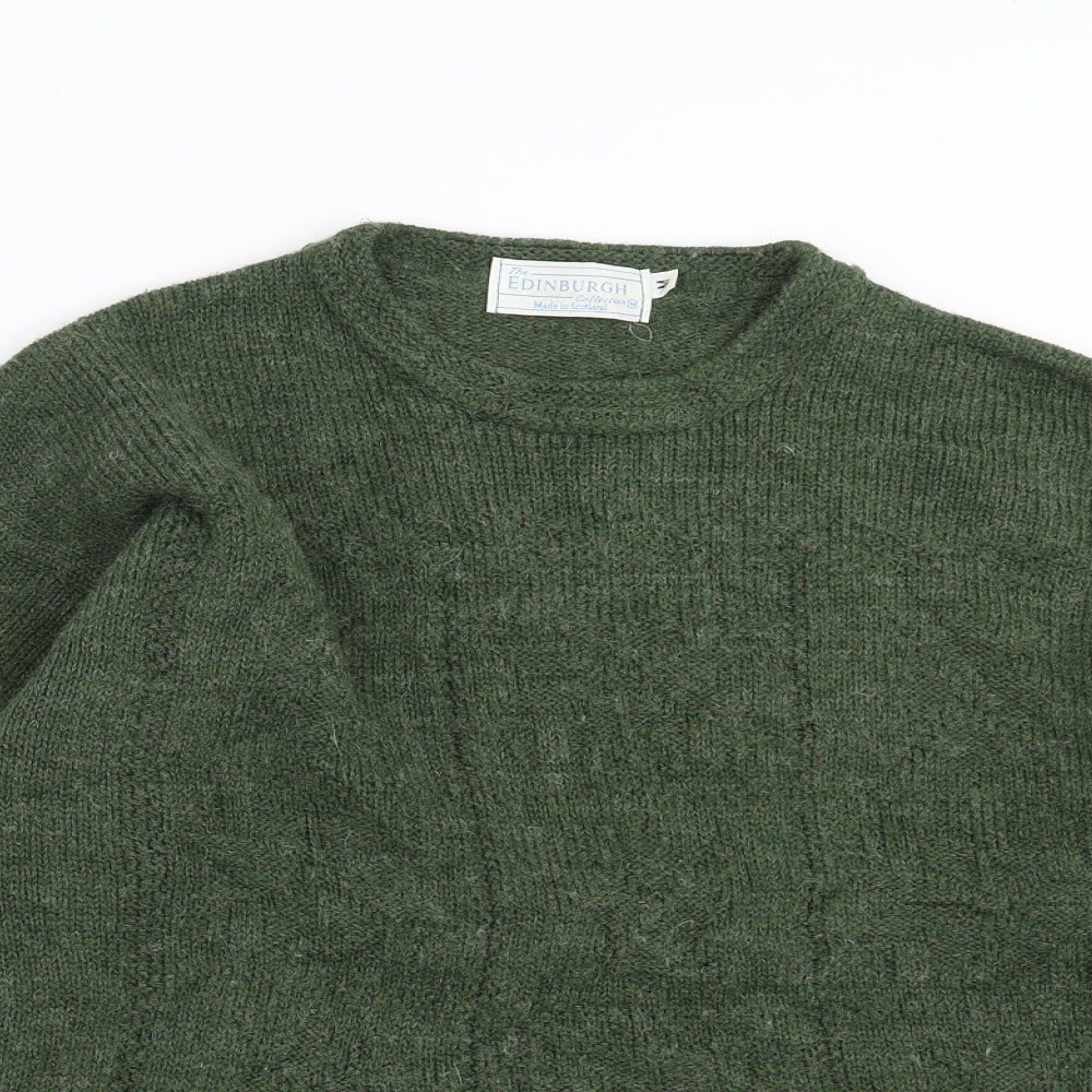 The Edinburgh Collection Mens Green  Knit Pullover Jumper Size M