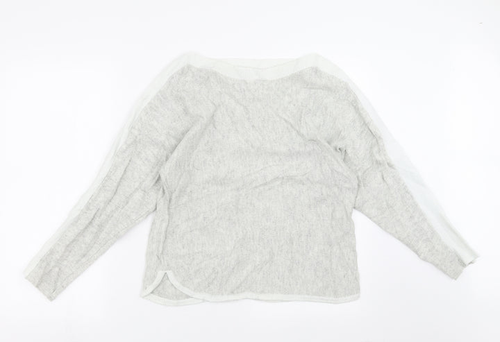 Oasis Womens Grey Knit Pullover Jumper Size M