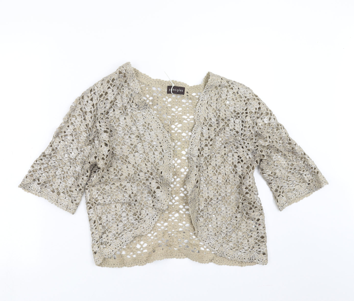 Principles Womens Beige   Shrug Jumper Size XL