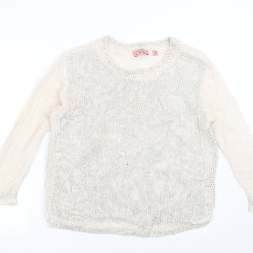 Ted Baker Womens Ivory  Knit Pullover Jumper Size L