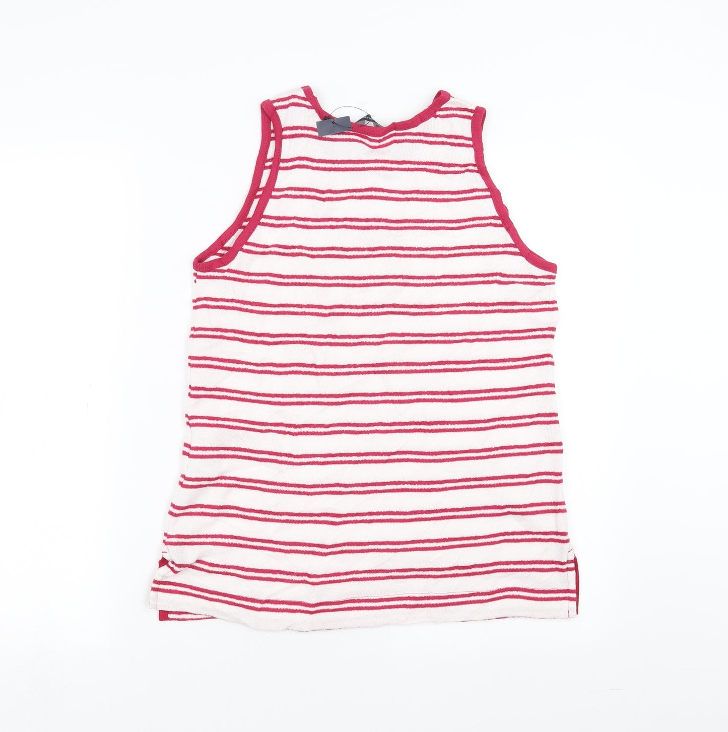 Marks and Spencer Womens Pink Striped  Basic Tank Size 10