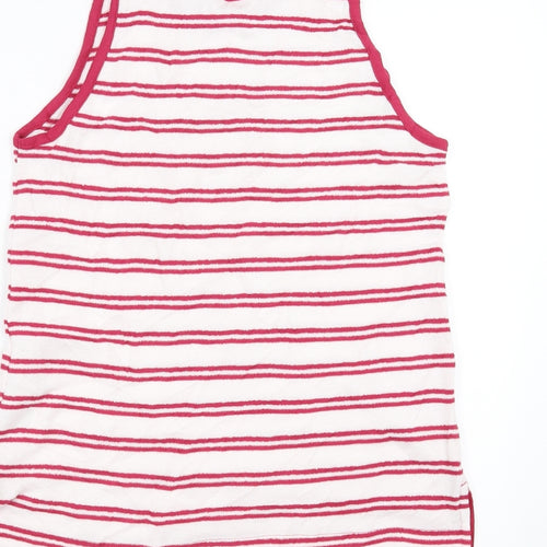 Marks and Spencer Womens Pink Striped  Basic Tank Size 10