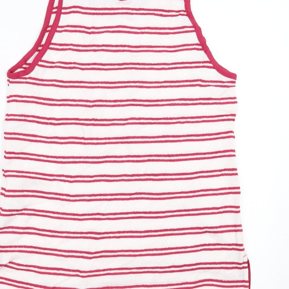 Marks and Spencer Womens Pink Striped  Basic Tank Size 10