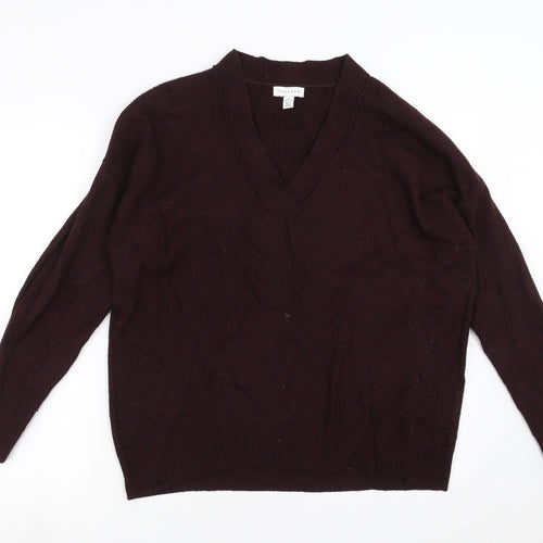 Topshop Womens Purple  Knit Pullover Jumper Size S