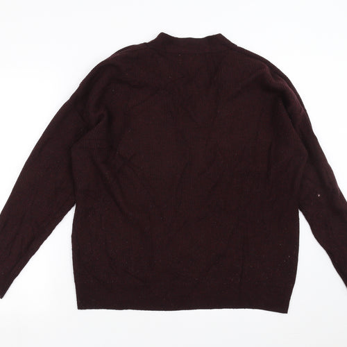 Topshop Womens Purple  Knit Pullover Jumper Size S