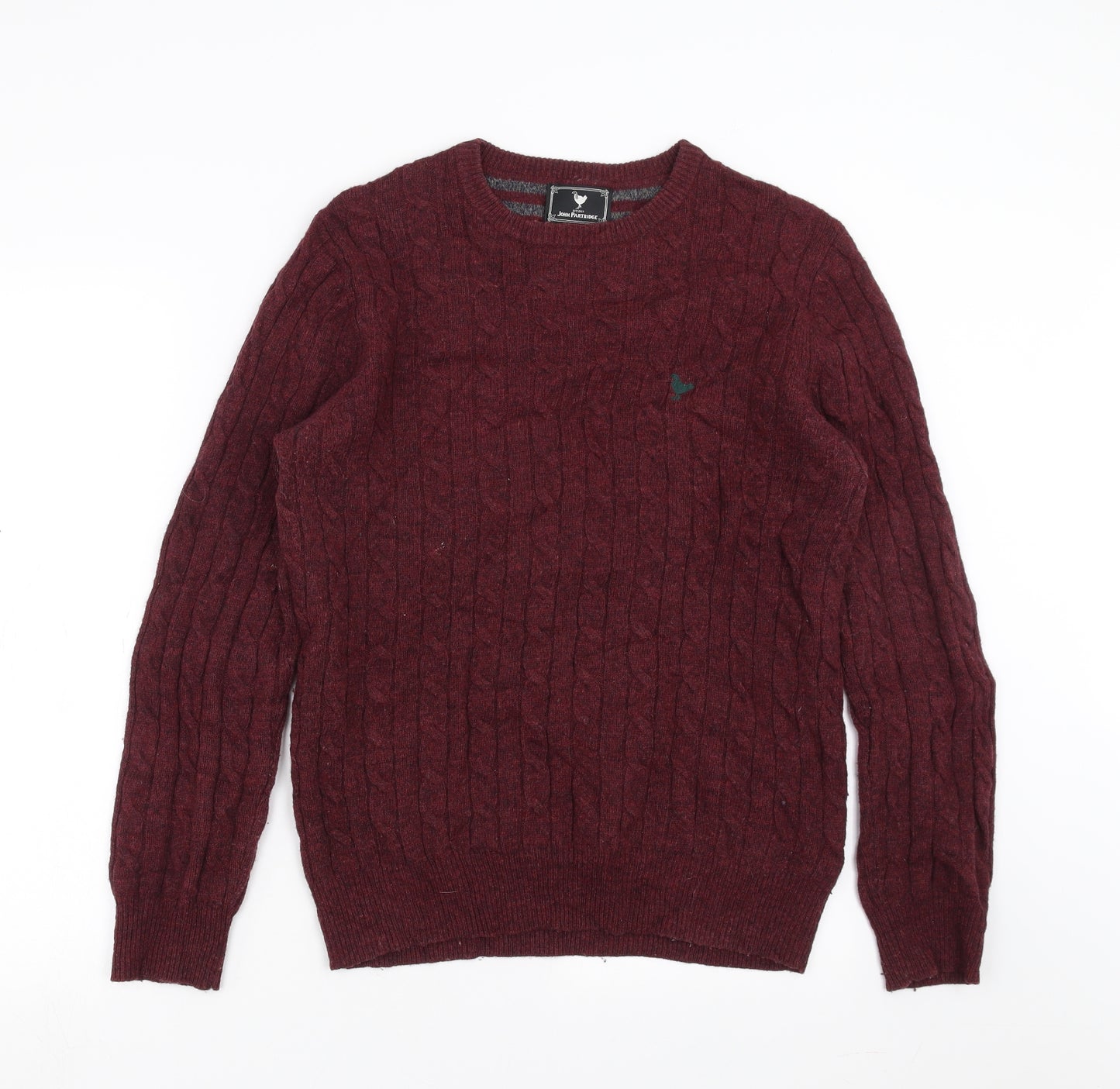 John Partidge Mens Purple  Knit Pullover Jumper Size M