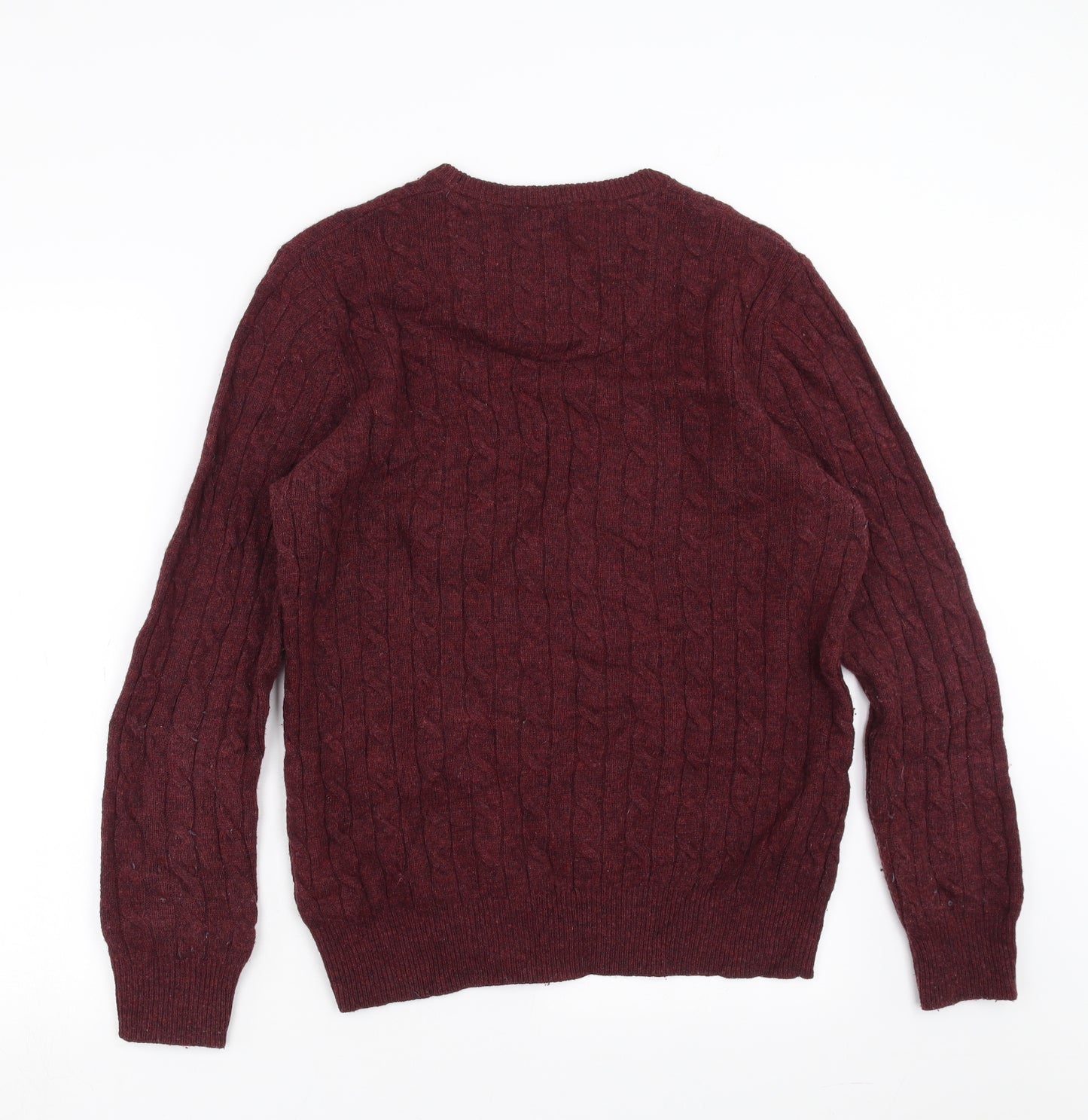 John Partidge Mens Purple  Knit Pullover Jumper Size M