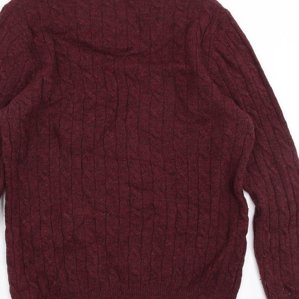 John Partidge Mens Purple  Knit Pullover Jumper Size M