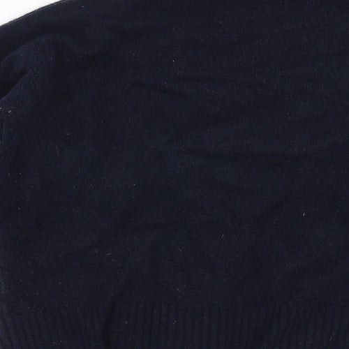 Marks and Spencer Womens Blue  Knit Pullover Jumper Size S  - Lace Detail