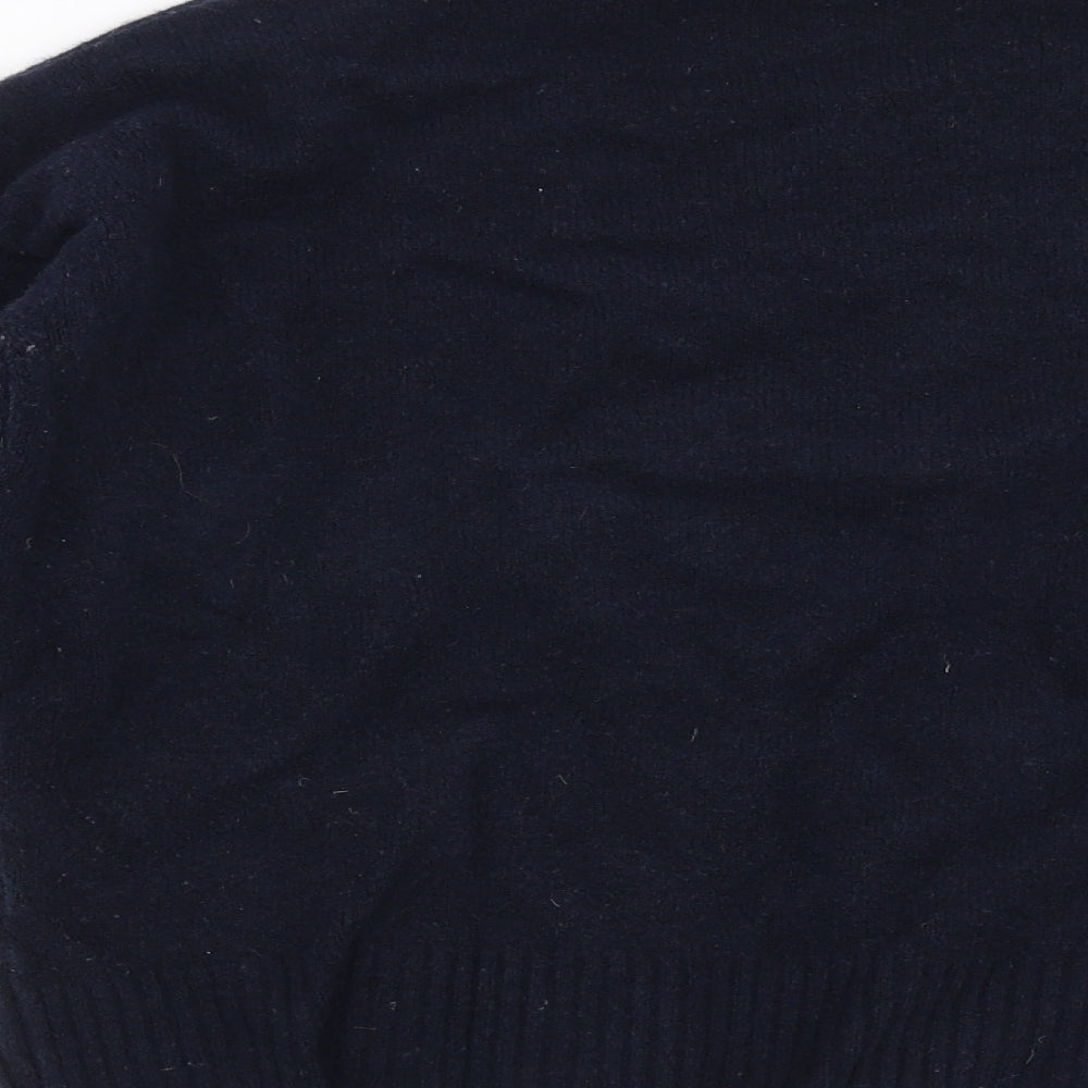 Marks and Spencer Womens Blue  Knit Pullover Jumper Size S  - Lace Detail