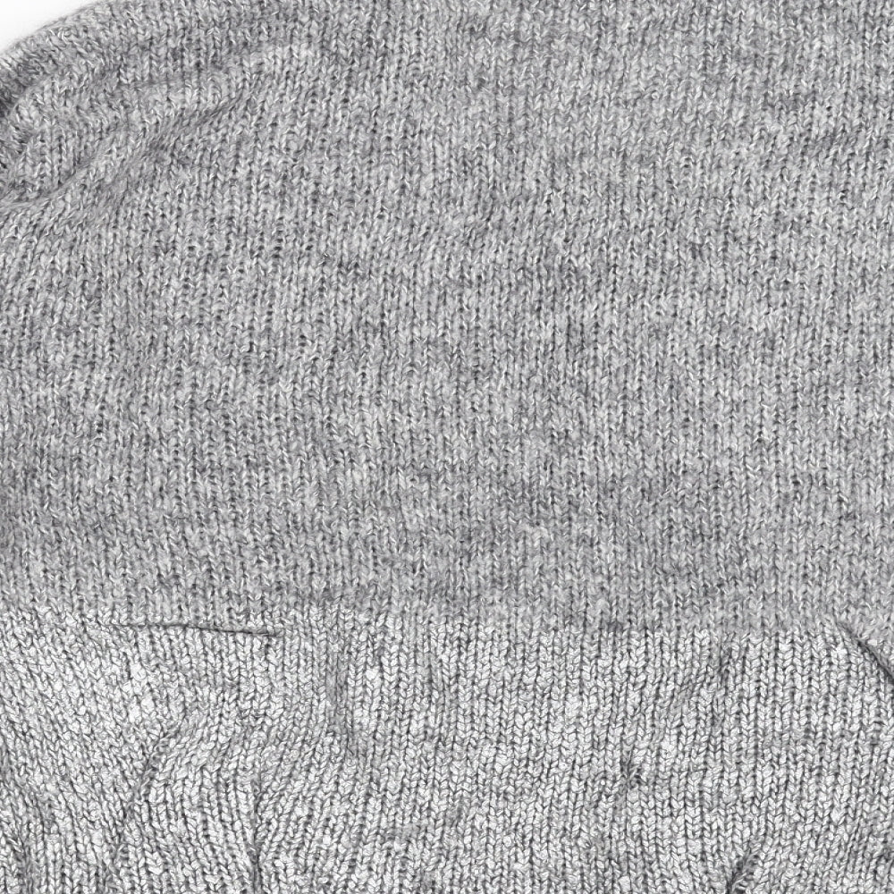 Mint Velvet Womens Grey  Knit Pullover Jumper Size 14