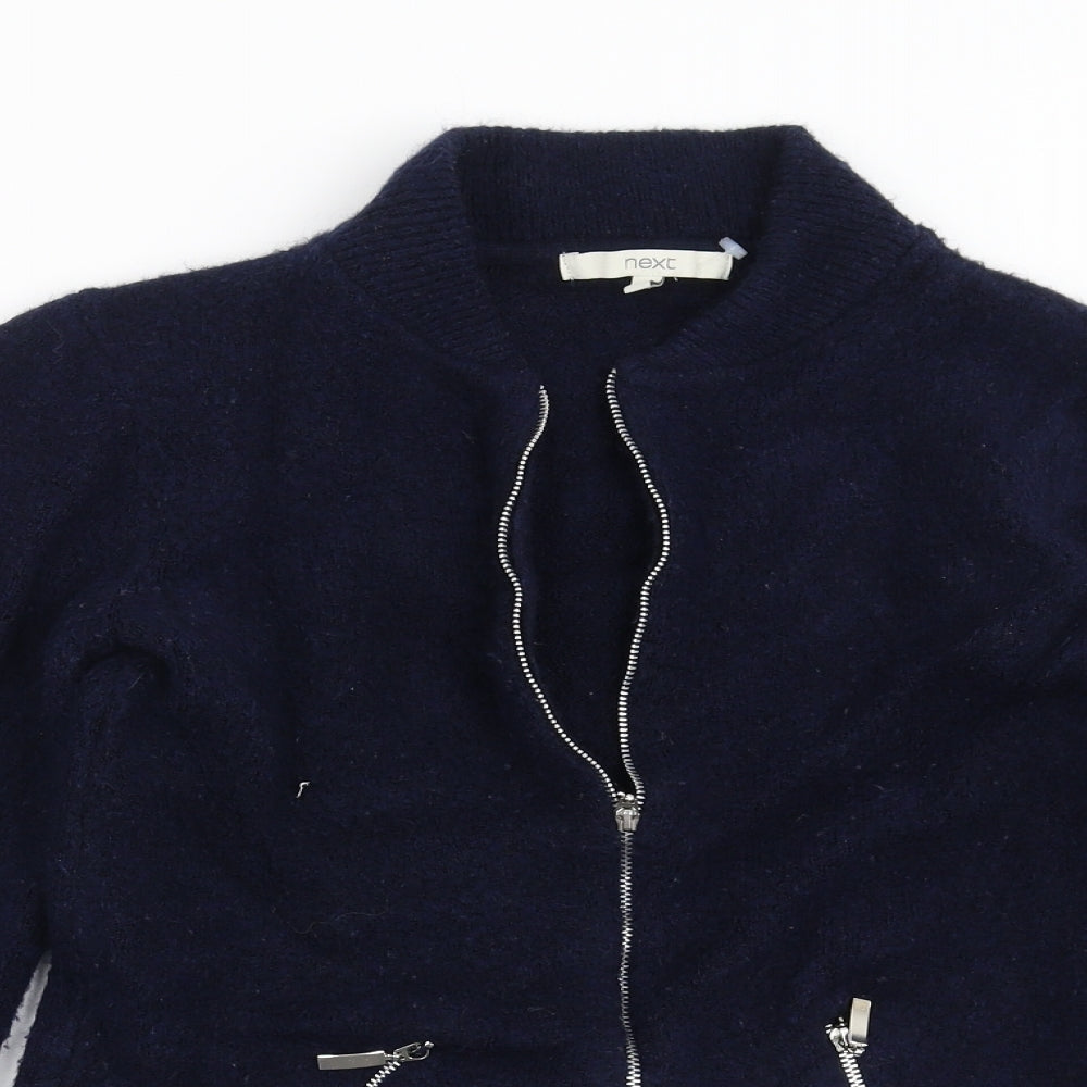 NEXT Womens Blue   Full Zip Jumper Size 6