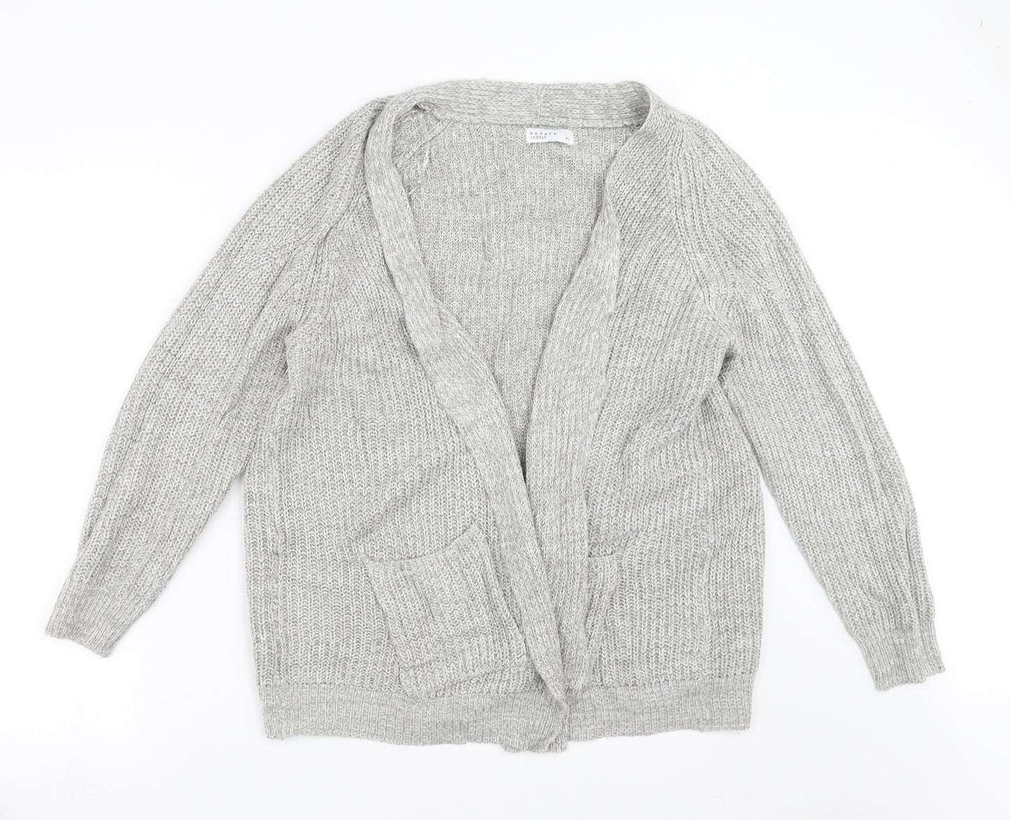 Papaya Womens Grey  Knit Pullover Jumper Size XL