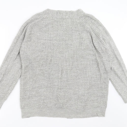 Papaya Womens Grey  Knit Pullover Jumper Size XL