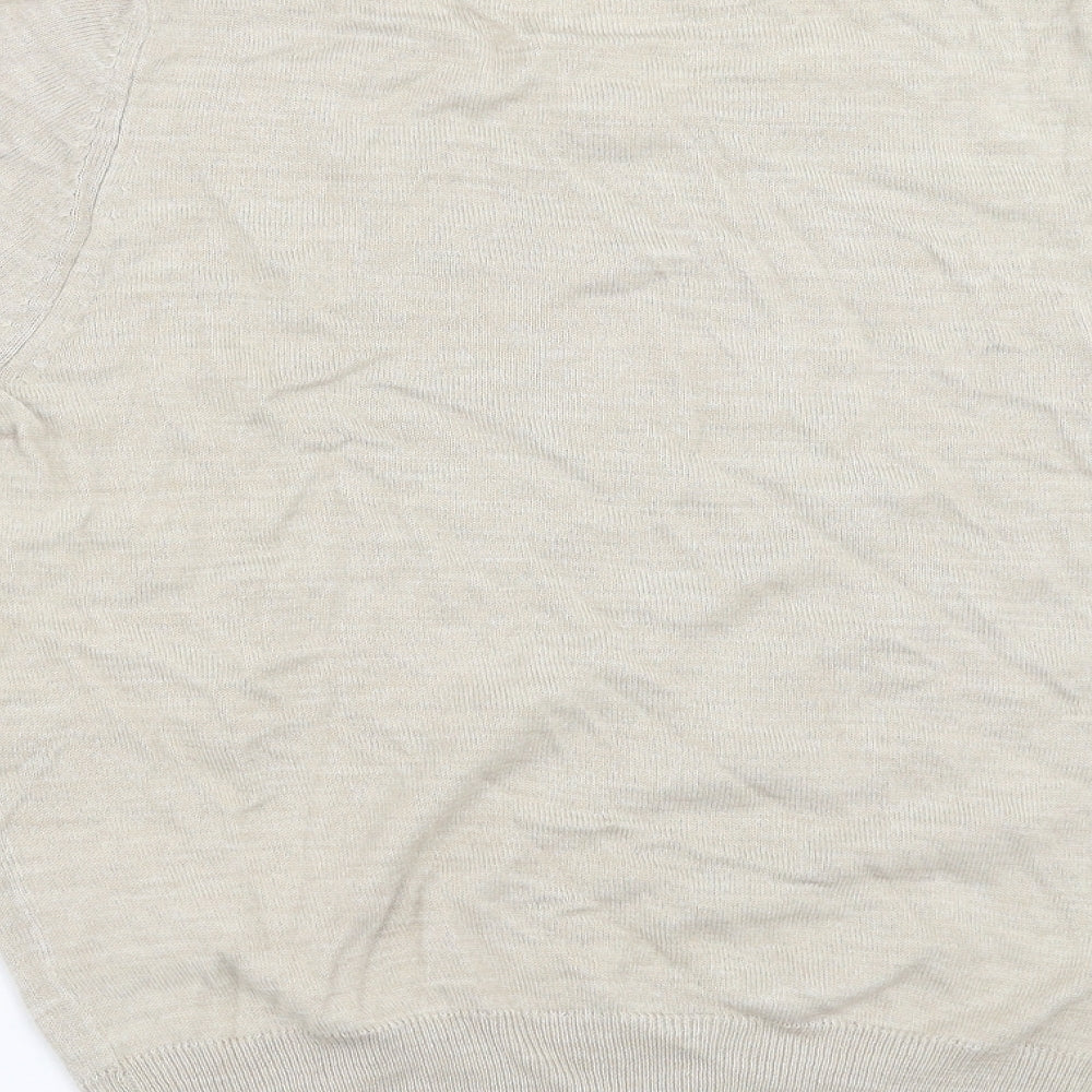 Marks and Spencer Womens Beige  Knit Pullover Jumper Size 10