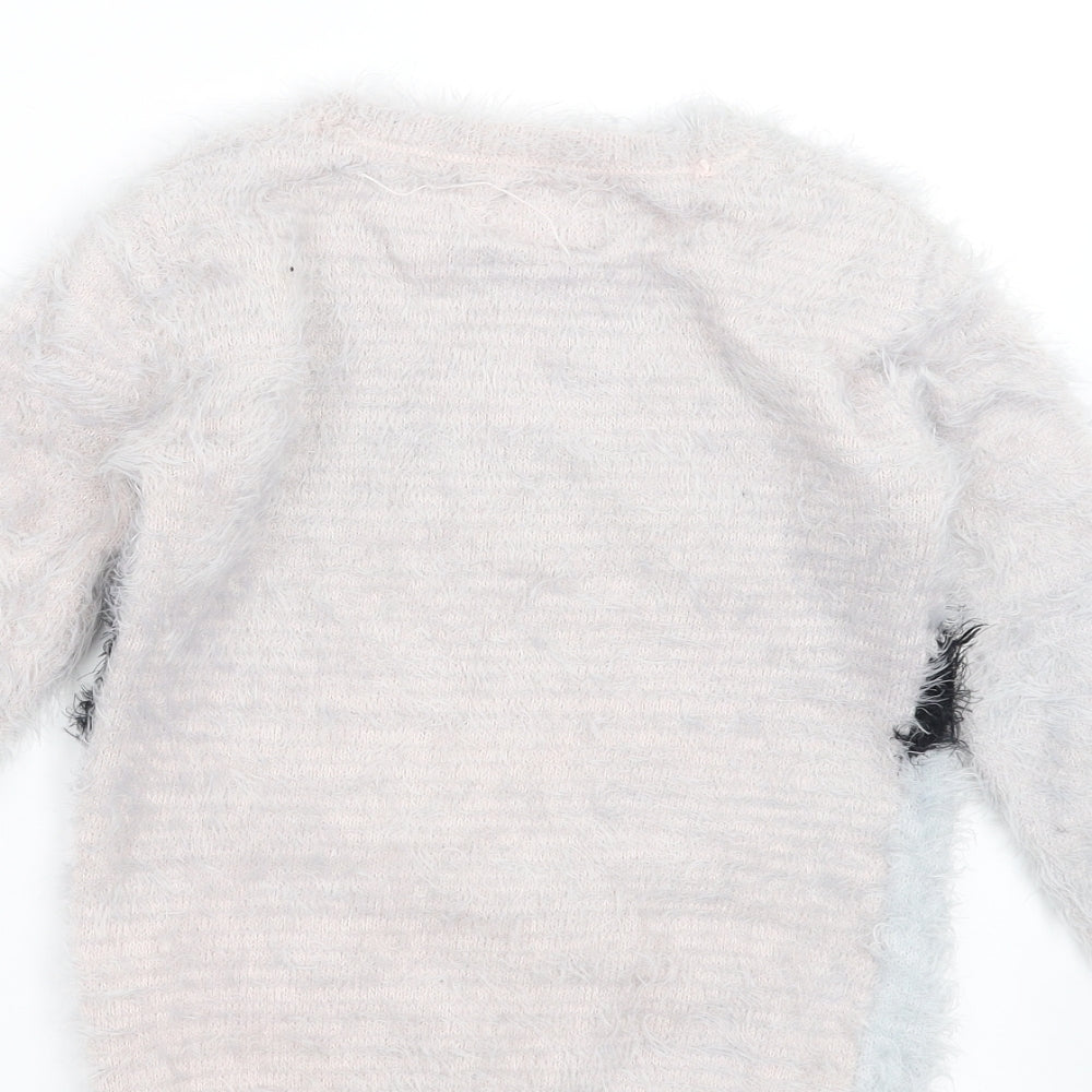 Young Dimension Girls Pink   Pullover Jumper Size 8-9 Years  - penguin